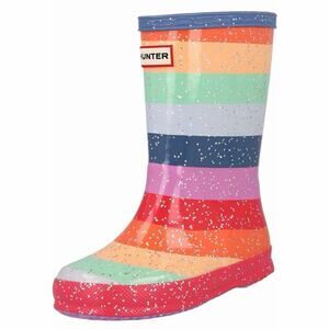 Hunter 11 Little Kids Classic Giant Glitter Rainboots Multicolor Rainbow